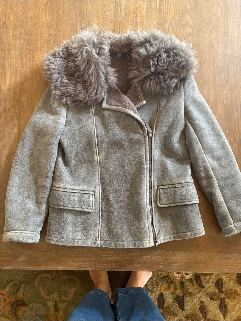 Longchamp Paris Shearling Jacket XS